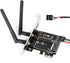 Wireless Network Card Adapter M.2 NGFF to PCI-E, WiFi Network Card Converter with Dual-Band Antenna