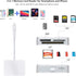 TIANSONG 4 1 SD Card Reader for iPhone, in USB C and Lightning to CF/SD/MS/TF Card Adapter Memory Card Reader