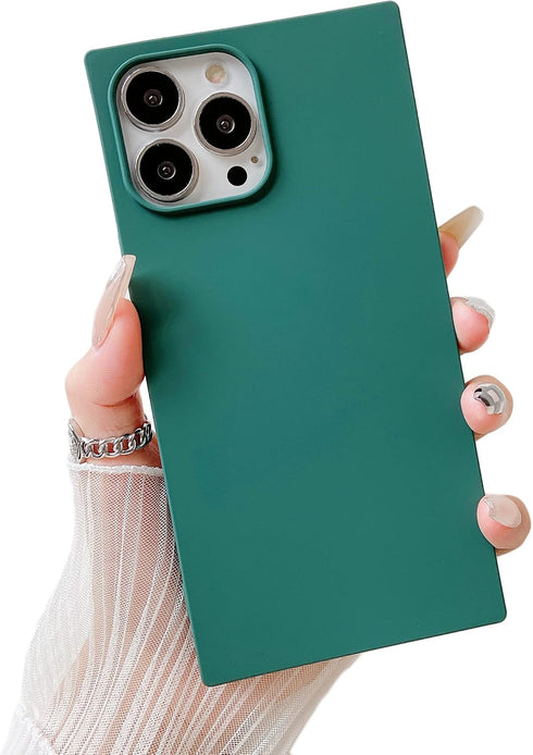 Cocomii Rectangle Case for iPhone 13 Pro Max/12 Pro Max, Soft Touch Silicone with Microfiber Lining