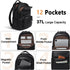 37L Backpack Pack Backpack Leresas Purse for Women Mens Work Travel Teacher Back Laptop Business Vegan Leather Fashion