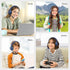 SIMOLIO Wired Headphones for School with Microphone, Stereo Kids Headphone with Volume Limiter for K12 & E-Learning