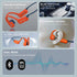 6.0 Swimming IP68 32GB MP3 Bluetooth Headphones, Waterproof Bone Conduction Headphones, Liquid Silicone Wireless Open