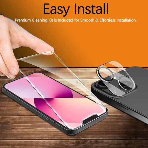 Ferilinso iPhone 13 Mini Screen Protector 3 Pack, HD Tempered Glass, 9H Hardness, Case Friendly, Easy Install, 5G.