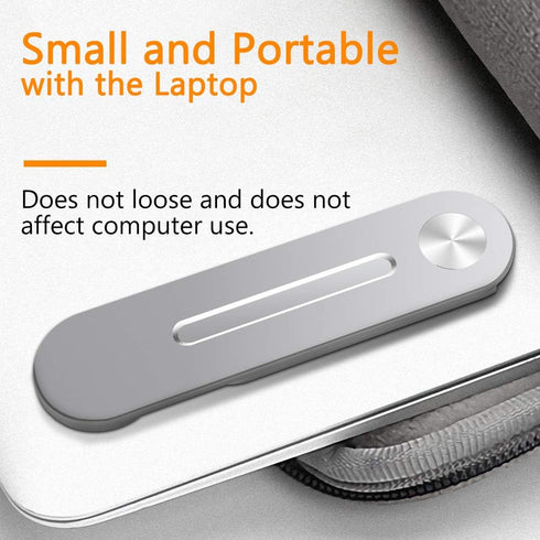 DK177 Laptop Phone Holder, Laptop or Desktop Monitor Side Mount Phone Holder, Slim Portable Foldable Smartphone Stand