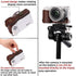 XEVN for Sony ZV-E10 Case, Premium PU Full Body Leather Camera Case Bag for Sony Alpha ZV-E10 with Shoulder Strap