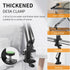 Phone Holder for Desk and Bed, Adjustable Clamp Clip Flexible Stand for iPhone, Samsung, Google Pixel, Moto (Black)