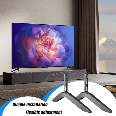Generic 3265 Inch TV Base Feet Universal Stand Legs, Adjustable Support Brackets, Heightening Mount | Stable Upgraded