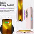 ORNARTO iPhone 13 Pro Case 6.1" - Slim Liquid Silicone, 3 Layers, Full Coverage, Soft Gel Rubber - Chalk Pink