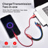 Short Multi Charging Cable, 1Ft/2Pack Multi Charging Cord, 4 in 1 Multi Charger Cable,Multi Charger,Fast Charging with IP/Type C/Micro USB Ports for Cell Phones/Tablets/Samsung Galaxy/LG/More