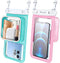 Niveaya Floatable Waterproof Phone Pouch 2 Pack, Large Space Adjustable Neck Lanyard, Phone Dry Bags for Beach Travel