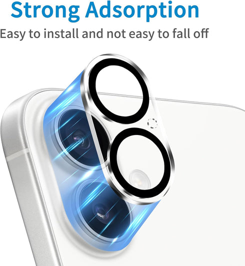 Dengduoduo 3 Pack 17, 9H Camera Lens Protector for iPhone Tempered Glass, Ultra HD, Hardness, Anti-Scratch, Case