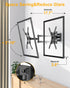 XVCAS 19-55 Inch 400X400 mm, 66 lbs Full Motion TV Wall Mount,vesa Monitor Mount Tv Brackets for LED LCD Flat Curved