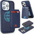 Havaya Wallet Case for iPhone 13 Pro, Magsafe Compatible with Card Holder, Detachable Magnetic Leather Cover, Blue