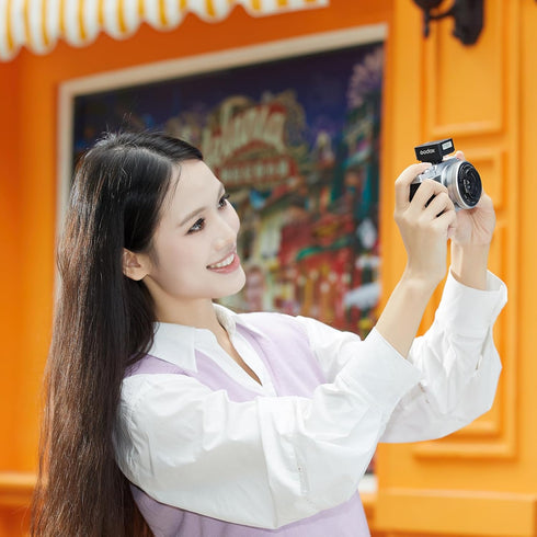 GODOX iM20 5 3s 440 Mini On-Camera Flash, Power Levels, Recycle Time, Full Power Flashes, Black, Compatible with Canon