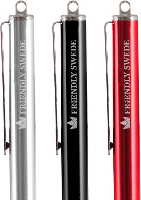 The Friendly Swede High Precision Stylus Pens for Touch Screens, 3pcs 5.5" Stylus Pen for iPad, Red/Black/Silver