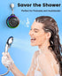 Kunodi Bluetooth Shower Speaker, IPX7 Waterproof, Dynamic Lights, Crisp Clear Sound, True Wireless Stereo, Portable for