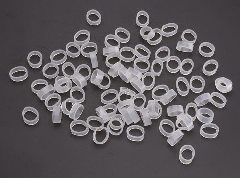 200 Pcs Silicone Cable Ties - 12 MM OD Reusable Rubber Bands for Wire Cord Cable Management at Home, Office, School