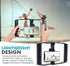 Movo SPR-20 Foldable Smartphone Video Rig Cage with Cold Shoe Mounts for Microphone/LED Light - Vlogging Mount for
