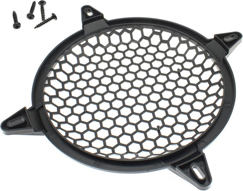 FDXGYH 2 Pack 10 Inch Speaker Grill Subwoofer Grill Waffle Grill Guard Protector Cover with Mounting Screws for Home Audio,Black