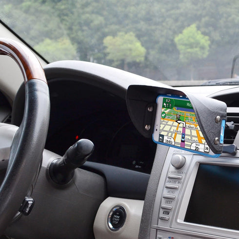 TFY Universal Phone Sun Shade & Glare Visor Shield - Compatible with 4.5 to 6.1 Inch Smartphones, iPhone 16/15/14/13