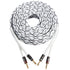 12AWG Speaker Cable (3 Feet), 1 Pack Premium Heavy Duty Braided Speaker Wire with Dual Gold Plated Banana Plug, In-Wall