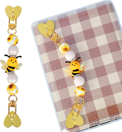 Silicone Beaded Strap for Kindle Charm - Cute Bee Style Hand Strap