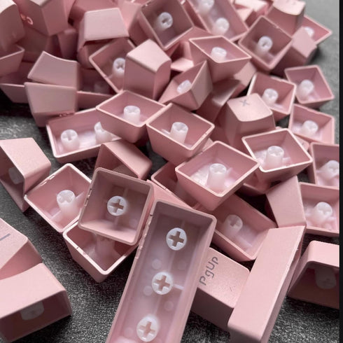 Catekro PBT Keycaps, 104 Keys Standard Doubleshot Keycap Set, OEM Profile, Translucent Keycaps for DIY Mechanical