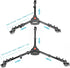 NEEWER Heavy Duty Photography Tripod Dolly with 33lbs Capacity, 2-Inch Rubber Wheels, Adjustable Leg Mount & Carry Bag