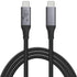 Vebner 6-Foot USB4 3, 4 8K 40gbps 240W Cable Compatible with Thunderbolt Thunderbolt and USB-C - Supports HD Display