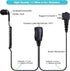2-Pack Walkie Talkie Earpiece with PTT Mic, 2.5mm/3.5mm 2-Pin Headset for Motorola Two-Way Radios.