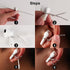 Ear Hooks for AirPods & All in-Ear Headphones with Stems, Secure & Comfortable Fit, Easy to Install (EG6+2)