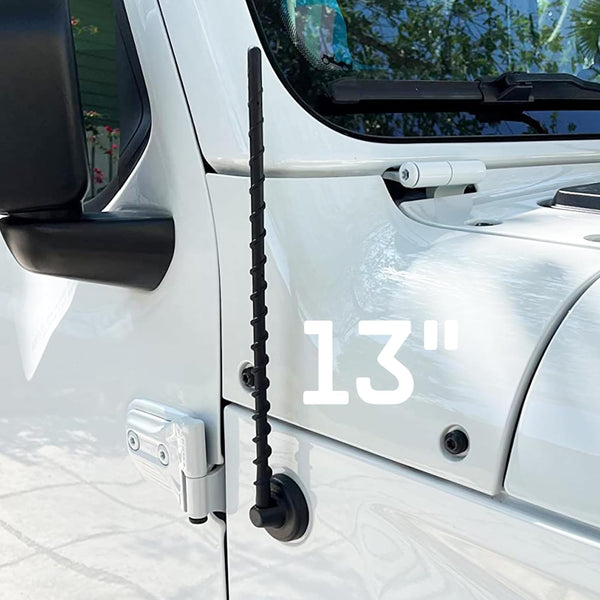 VOFONO 13 Inch Antenna for Jeep Wrangler Gladiator 2007-2025, Short Antenna for JL JK Rubicon Sahara Sport Accessories