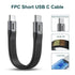 2-Packs Short USB C Cable, (5inch) Thunderbolt 4 USB 4 Cable with 40Gbps Data Transfer 240W PD Fast Charging 8K@60Hz