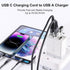 USB to USB C Adapter 10 Pack, USB A to USB C Converter for iPhone 15/14/13 Pro, iPad Air, AirPods, Black+Grey