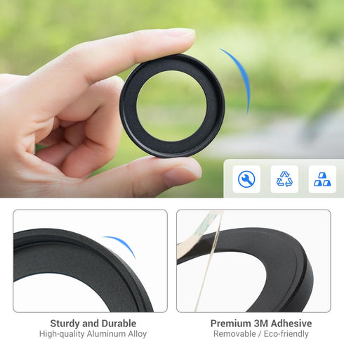 Adherent Thread Filter Adapter Lens Adapter Ring for Canon V10 Camera, Includes 37mm Snap-On Lens Cap & Cap Keeper