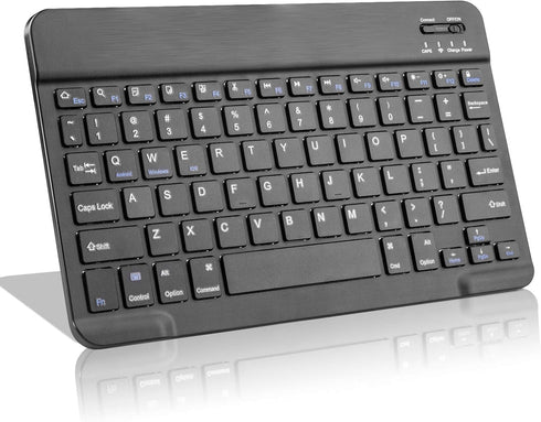 Samsung Galaxy Tab S7/S8 Wireless Keyboard, Portable Bluetooth Keyboard with Built-in Rechargeable Battery, Black