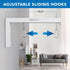 12 inch 1 66 Lb Mount-It! Projector Screen Wall Mount L-Brackets - Extra Large Wall and Ceiling Hanging Mount for Home