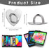 12 Pieces Phone Charm Hook, Cell Phone Finger Ring Phone Keychain Ring Adhesive Metal Phone Finger Grip Loop Stand Heart Holder for DIY Phone Case Pad Tablet Supplies