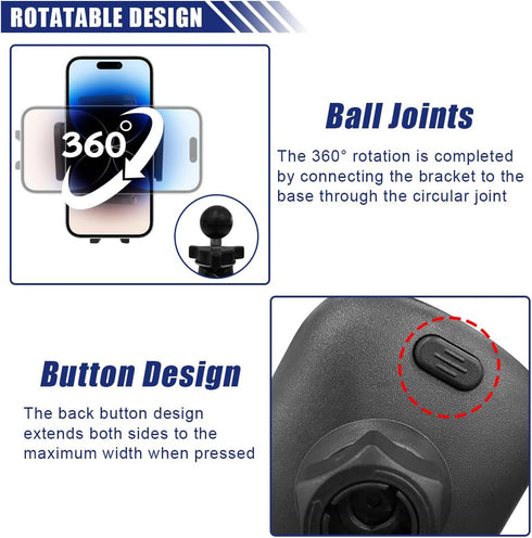 LAINLOY Firmly Car Phone Holder Mount, Auto Air Vent Hands-Free Cell Phone Holder, Grip and Never Slip, Universal Phone