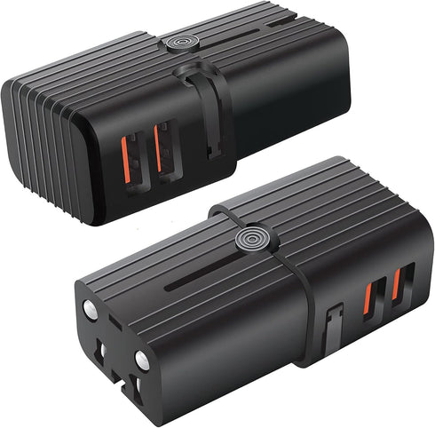 Works For i-mate JAM by Cellet Dual Universal USB Adapter Works for HTC i-Mate JAM for Worldwide Power