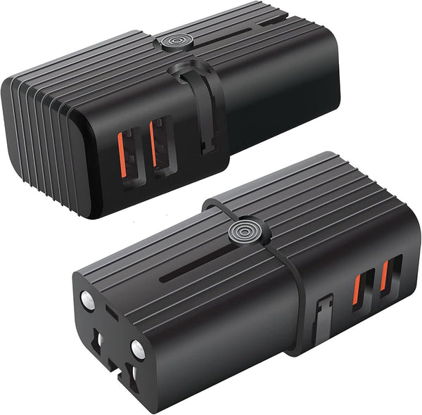 Works For i-mate JAM by Cellet Dual Universal USB Adapter Works for HTC i-Mate JAM for Worldwide Power
