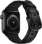 Leather Band for Apple Watch 10 46mm Ultra2 49mm 45mm 44mm 42mm - Vintage Black Strap for iWatch