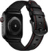 Leather Band for Apple Watch 10 46mm Ultra2 49mm 45mm 44mm 42mm - Vintage Black Strap for iWatch