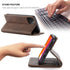 SINIANL iPhone 11 Pro Wallet Case, Leather Flip Case with Kickstand, Credit Card Slot, Magnetic Closure, Coffee