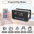 DIY Bluetooth-Compatible Speaker Kit, DIY FM Radio Soldering Project USB Mini Home Sound Amplifier with Colorful LED