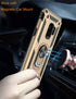 LUMARKE Galaxy S9 Case, Military Grade Protective Phone Cover, Pass 16ft Drop Test with Magnetic Ring Kickstand (Gold)