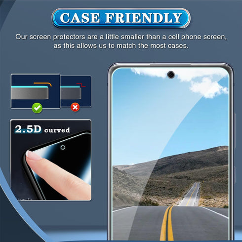 Samsung Galaxy S20 FE 5G Tempered Glass Screen Protector 3-Pack, 9H Hardness, Bubble-Free, Easy Installation