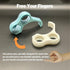 ZVthesea Ergonomic Finger Stand Phone Holder, Finger Phone Holder, Pinky/Ring Finger Grip Strap, Stress-Relieving Toy