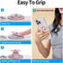 Baiwryxl Cell Phone Grip for Magnetic with Kickstand, Secure Hold for iPhone Magnetic Cases, Adjustable Foldable