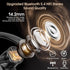 Headset, 120Hrs IPX7, V5.4 Atheewon Bluetooth Wireless Bluetooth Earpiece with ENC Noise Canceling Mic, Talk Single-Ear
